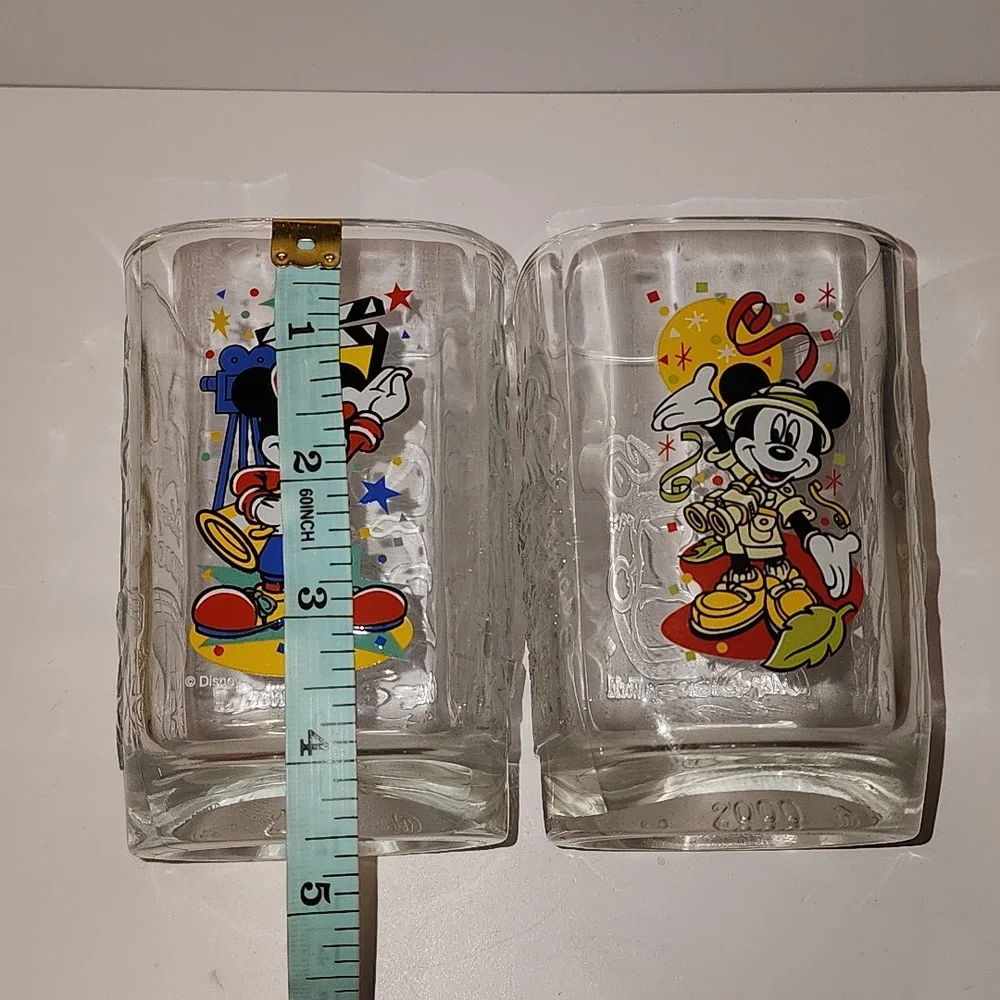 Disney McDonalds Collector's Year 2000 Glass Set of 2